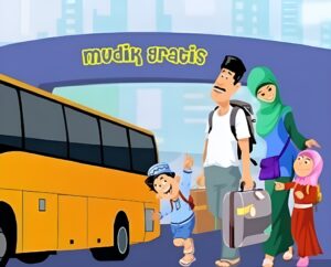 Ilustrasi Mudik Lebaran.