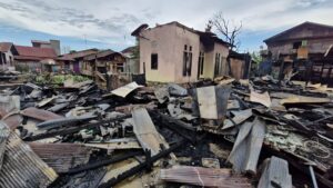 Foto: Kabakaran hebat yang terjadi di Jalan Kita Jua Gunung Belah, RT 73, Kelurahan Loa Ipuh, Tenggarong, Kutai Kartanegara, Kamis Shubuh (05/09/2024.