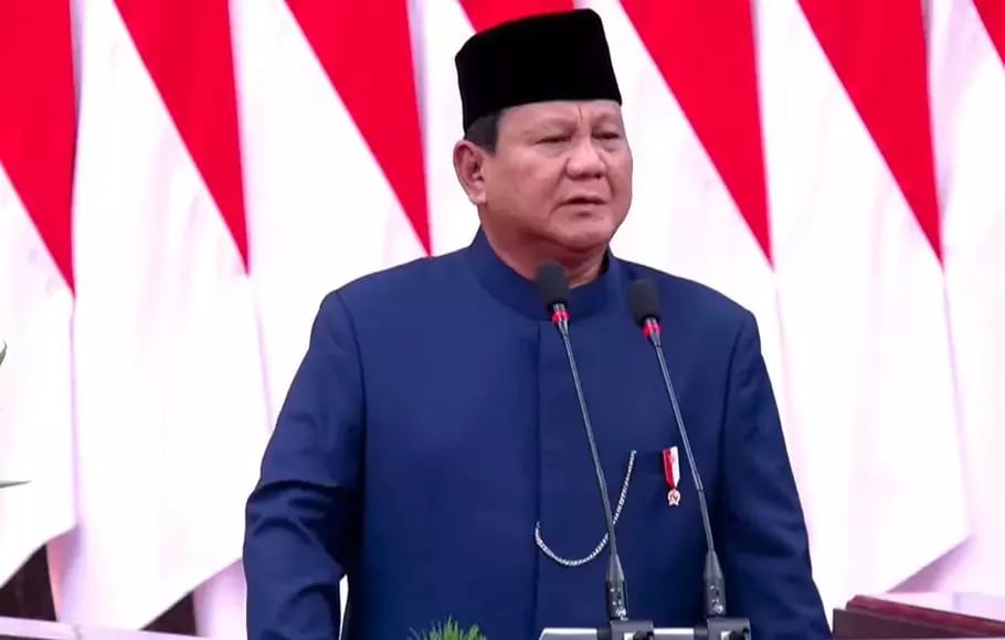 Foto: Prabowo Subianto resmi dilantik sebagai presiden di gedung MPR RI, Jakarta, Minggu, 20 Oktober 2024.