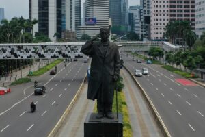 Foto: Jalan Jenderal Sudirman, Jakarta Pusat.