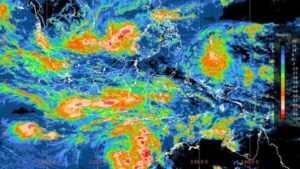 Foto: Prakiraan cuaca kota besar Indonesia, Senin (6/1/2025).